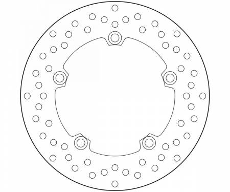 68B407L0 Brake Disc Fixed Brembo Serie Oro Rear for Yamaha Mt 09 850 2014 > 2015