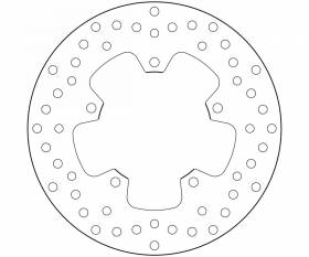 Brake Disc Fixed Brembo Serie Oro Rear for Yamaha Yzf R 125 2008 > 2013