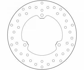 Brake Disc Fixed Brembo Serie Oro Rear for Yamaha Mt 03 321 2016 > 2020