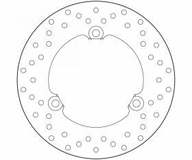Brake Disc Fixed Brembo Serie Oro Rear for Yamaha N Max 125 2015 > 2020