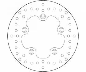 Brake Disc Fixed Brembo Serie Oro Rear for Sym Symphony St 50 2015 > 2020