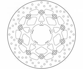 Brake Disc Floating Brembo Oro Front Triumph Tiger Xc 1200 2013 > 2016