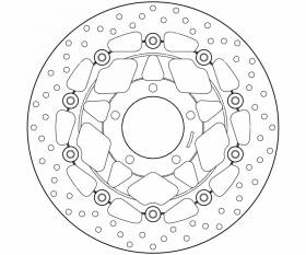 Brake Disc Floating Brembo Oro Front Triumph Speed Triple 955 2002 > 2004