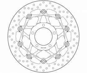 Brake Disc Floating Brembo Front Triumph Tiger Sport Abs 1050 2013 > 2016