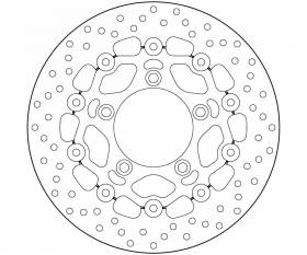 Brake Disc Floating Brembo Oro Front Kymco Xciting Abs 400 2014 > 2016