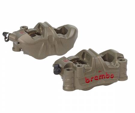 Kit Zangen Bremse Anteriori Radiali Brembo Racing Monoblock XB9L2A1 DX SX CNC GP4 RR Ohne Bremsbelag 