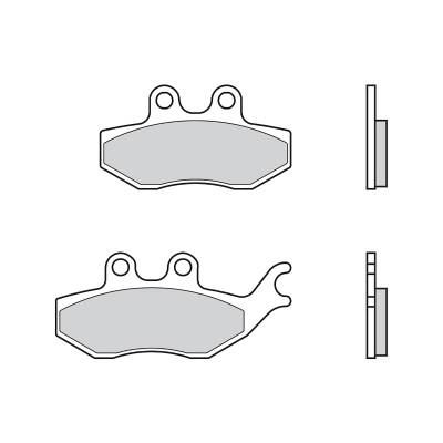 07054CC Front Brembo CC Brake Pads for Keeway SM TX 125 2010 > 2012