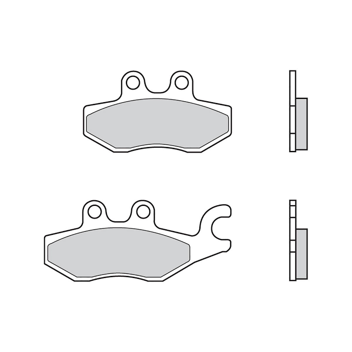 Pastiglie Brembo Freno Posteriori 07060.CC per Piaggio BEVERLY I.E. 300 2011 > 2013