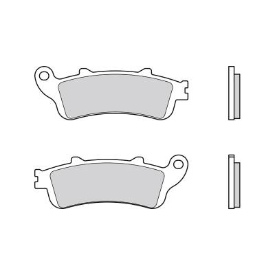 07072CC Front Brembo CC Brake Pads for Honda SILVER WING 400 2006 > 2008