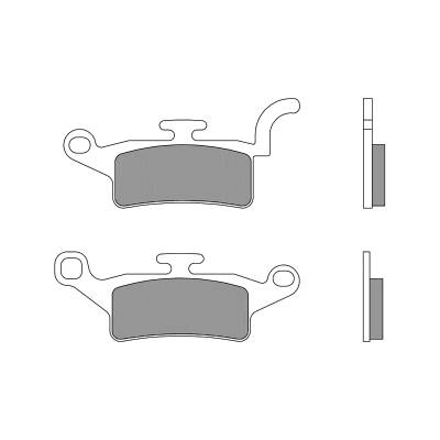 07093CC Front Brembo CC Brake Pads for Yamaha YW 125 2010