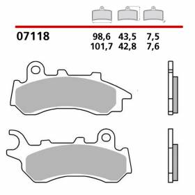 Front Brembo 7118XS Brake Pads for Honda PCX ABS 125 2018 > 2020