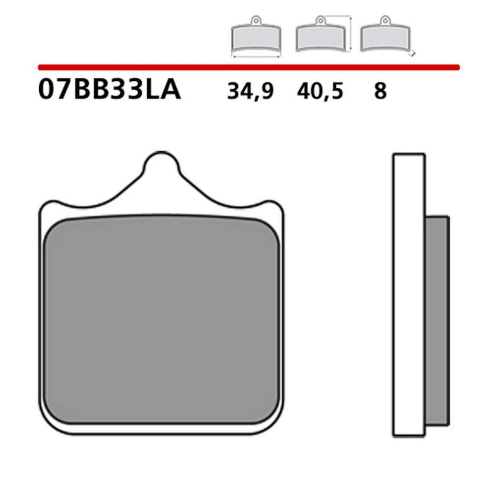 Front Brembo 07BB33RC Brake Pads for Benelli LEONCINO 500 2019 > 2022