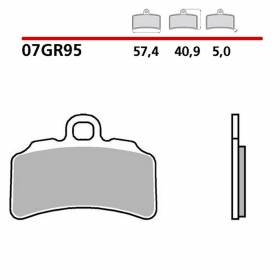 Front Brembo 07GR95CC Brake Pads for Gas Gas TXT RACING 280 2019 > 2021