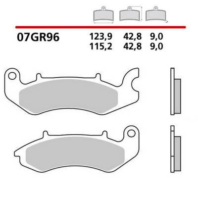 Front Brembo 07GR96CC Brake Pads for Benelli WORX 125 2017 > 2018