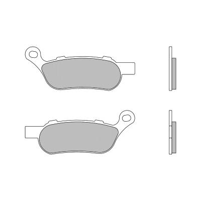 07HD07SP Rear Brembo SP Brake Pads for Harley Davidson SOFTAIL DELUXE 1690 2012 > 2014