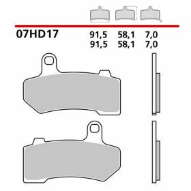 Plaquettes Brembo Frein Arriere 07HD17SP pour Harley Davidson FLTRXSE CVO ROAD GLIDE   1917 2018 > 2019