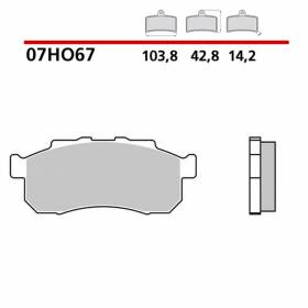 Plaquettes Brembo Frein Anterieures 07HO67SD pour Honda PIONEER 500 2015 > 2020