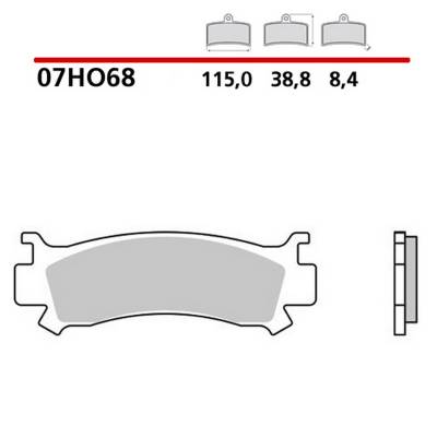 Front Brembo 07HO68SD Brake Pads for Honda TALON 1000 2021