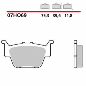 Plaquettes Brembo Frein Arriere 07HO69SD pour Honda PIONEER 500 2015 > 2020
