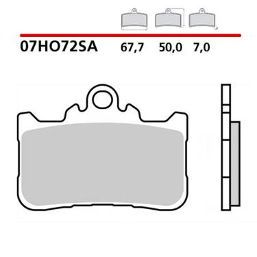 Front Brembo 07HO72SA Brake Pads for Honda CB X 500 2022 > 2024