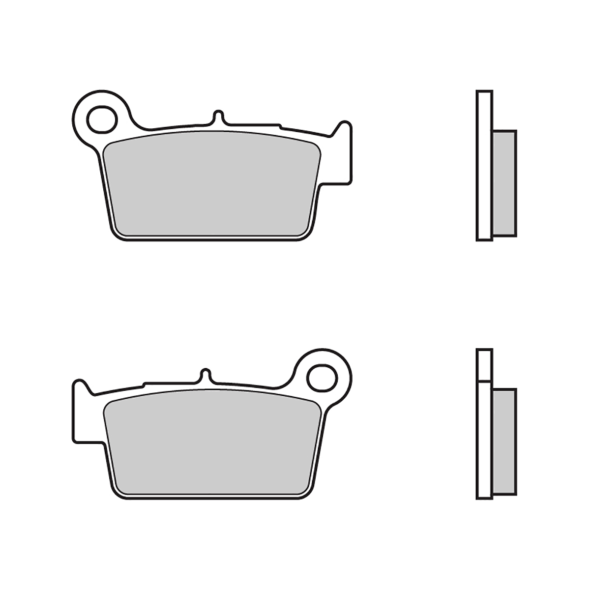 TRW MCB820 Rear Brake Pads For Beta RR125, RR50 Urban, Alp 200 & Motard – Organic NAO