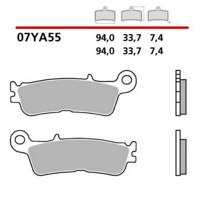 Plaquettes Brembo Frein Anterieures 07YA55SD pour Yamaha YZ F 250 2020 > 2021