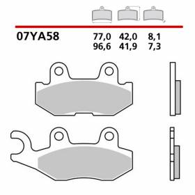 Plaquettes Brembo Frein Arriere 07YA58SD pour Yamaha YXM Viking Right 700 2014 > 2020