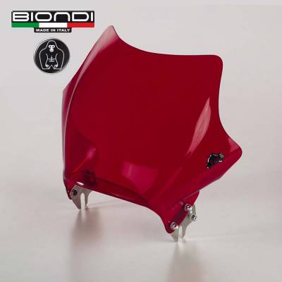 8010039 + 8010343 Biondi Windshield Transparent red 8010039 for MV AGUSTA Brutale 675 / EAS 2012