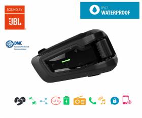 Cardo PACKTALK BLACK JBL Bluetooth SINGLE 15 motorcycle intercom headset + DMC