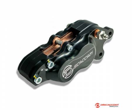 FDR0004N Right Axial 4 Pistons Caliper DISCACCIATI Pads Included Wheelbase 40 mm Anodized BLACK 