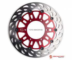 Front Floating Disc Light DISCACCIATI for Aprilia CAPONORD 1200 FDR152 2013 > 2017 Red