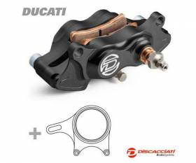 Rear Brake Caliper Kit DISCACCIATI 4 Pistons Ø22 + Disco Ø210 + Support Ducati 848/1098 Black