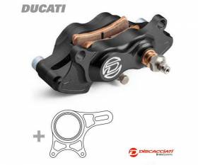 Rear Brake Caliper Kit DISCACCIATI 4 Pistons Ø22 + Support Ducati 748/916/996/998 Anodised Black
