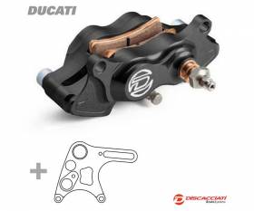 Kit Etrier de frein arrière DISCACCIATI 4 pistons Ø22 + Support Ducati Paul Smart/Sport Classic Anodisé Noir