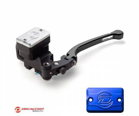 FDR0010NKNB Radial Clutch Master Cylinder DISCACCIATI D.16 with Rectangular Tank BLACK Lever  Blue Tank  