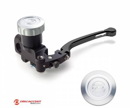 FDR0010NKTNS Radial Clutch Master Cylinder DISCACCIATI D.16 with Round Tank BLACK Lever  Silver Tank  