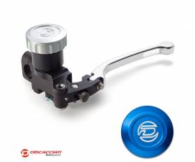 Radial Clutch Master Cylinder DISCACCIATI D.16 with Round Tank SILVER Lever  Blue Tank  