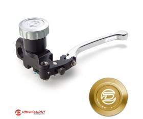 Radial Clutch Master Cylinder DISCACCIATI D.16 with Round Tank SILVER Lever  Champagne Tank  