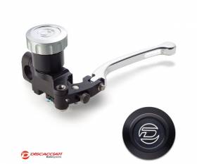 Radial Clutch Master Cylinder DISCACCIATI D.16 with Round Tank SILVER Lever  Black Tank  