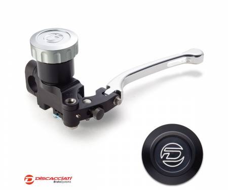 FDR0010NKTSN Radial Clutch Master Cylinder DISCACCIATI D.16 with Round Tank SILVER Lever  Black Tank  