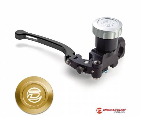 FDR0070NKTNC Radial Master Cylinder DISCACCIATI D.14 with Round Tank BLACK Lever  Champagne Tank 