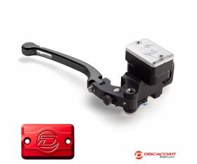 Radial Master Cylinder DISCACCIATI D.16 with Oil Tank BLACK Lever  Red Tank  