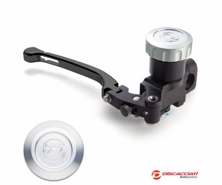 FDR0070NKTNS Radial Master Cylinder DISCACCIATI D.14 with Round Tank BLACK Lever  Silver Tank 