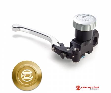 FDR0070NKTSC Radial Master Cylinder DISCACCIATI D.14 with Round Tank SILVER Lever  Champagne Tank 