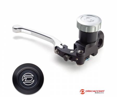 FDR0070NKTSN Radial Master Cylinder DISCACCIATI D.14 with Round Tank SILVER Lever  Black Tank 