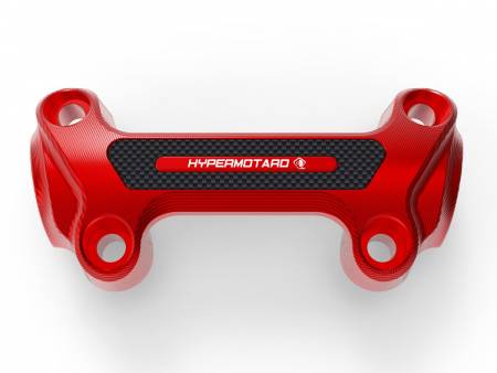 BM13A Handlebar Clamp Red Ducabike DBK For Ducati Hypermotard 950 2019 > 2024