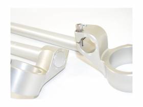 Adjustable Handlebar 53mm Rise 35 Mm Silver Ducabike DBK For Ducati Sport Touring St3 2003 > 2007