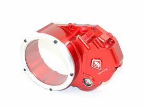 Clear Clutch Cover Oil Bath Red-silver Ducabike DBK For Ducati Supersport 950 2021 > 2023