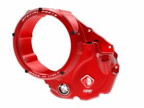 3d-evo Clear Clutch Cover Oil Bath Red-red Ducabike DBK For Ducati Multistrada 1260 S Pikes Peak 2018 > 2020