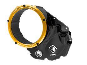 3d-evo Clear Clutch Cover Oil Bath Black-gold Ducabike DBK For Ducati Multistrada 1260 S Pikes Peak 2018 > 2020